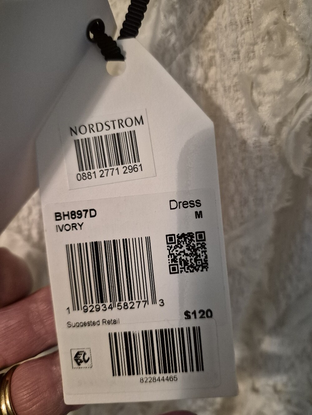 NWT English Factory Ivory Ribbon Embroidered Tiered Maxi dress- M. L27 - Picture 4 of 10